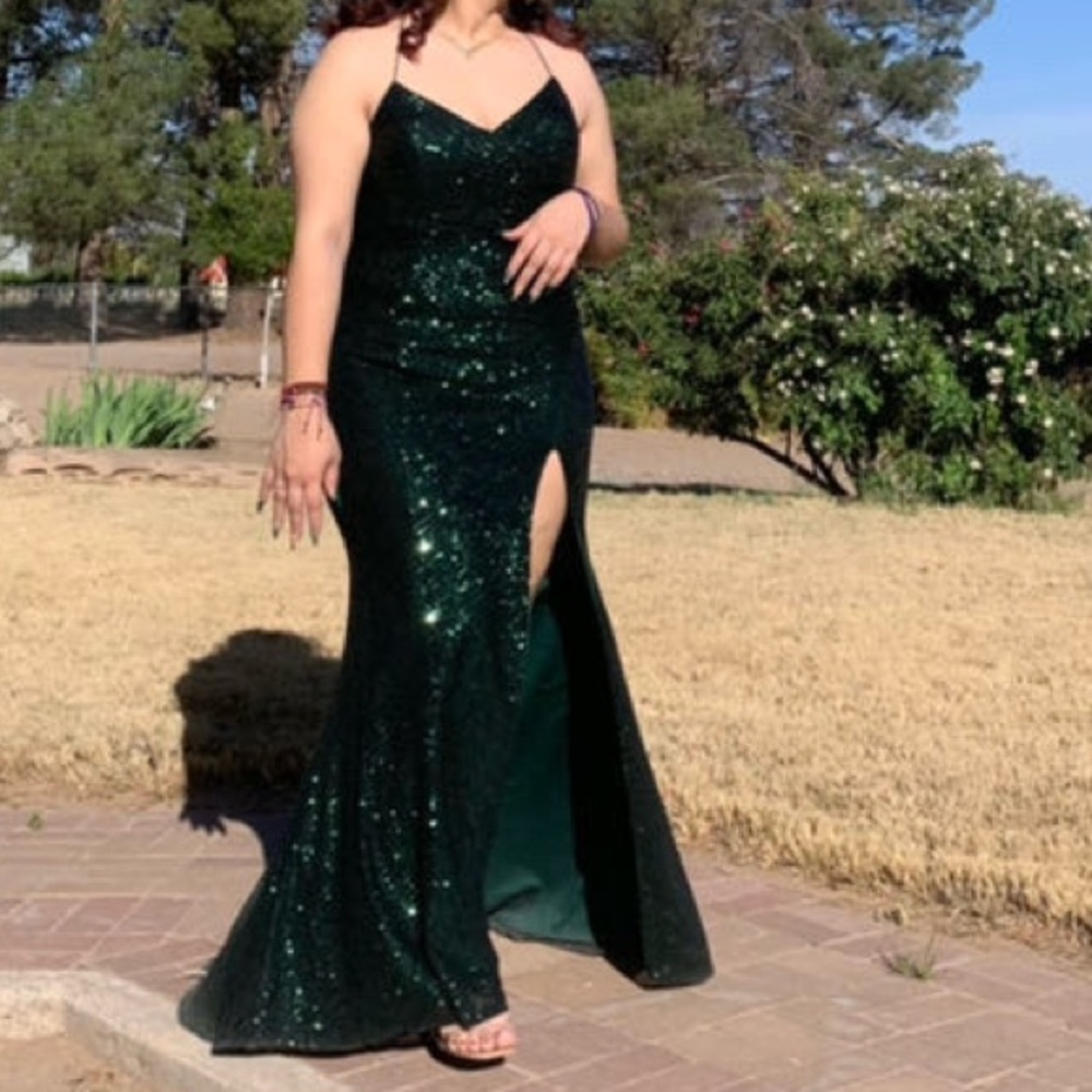 Green prom dress